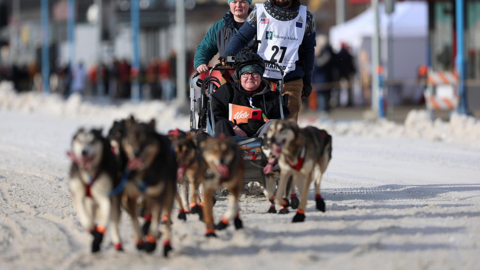 Mushers begin rugged Iditarod race after lack of snow forces major changes to iconic Alaska event